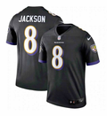 Baltimore Ravens Lamar Jackson #8 Black Jersey