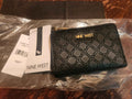 Nine West Black Emberly SL Quilted Wallet Card Holder