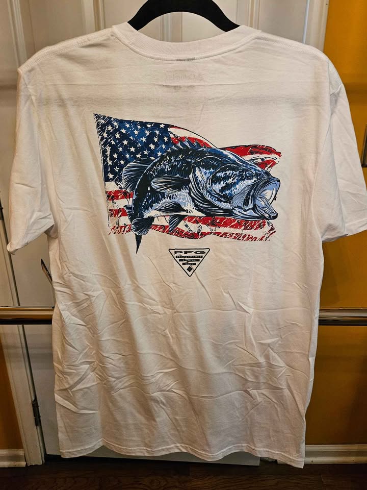 Men's Columbia PFG White T-Shirt