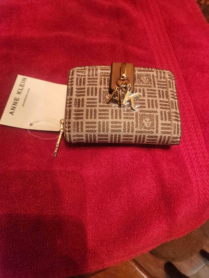 Anne Klein Monogram Wallet with AK Charm