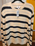 Women's MODE OF ONE Striped Fuzzy Sweater