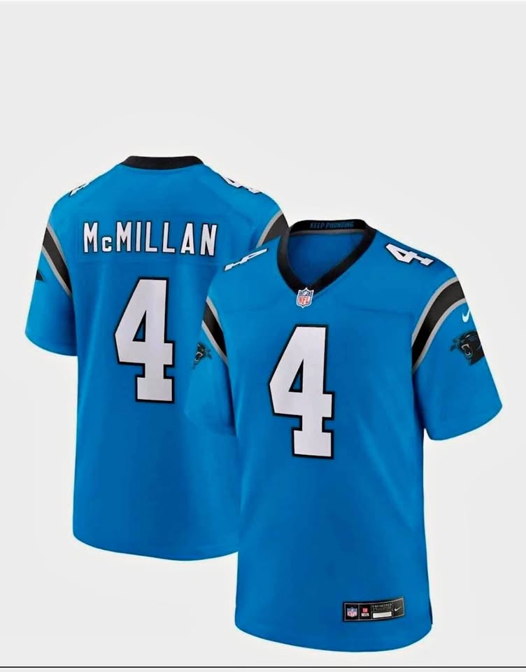 Carolina Panthers McMillan #4 Jersey