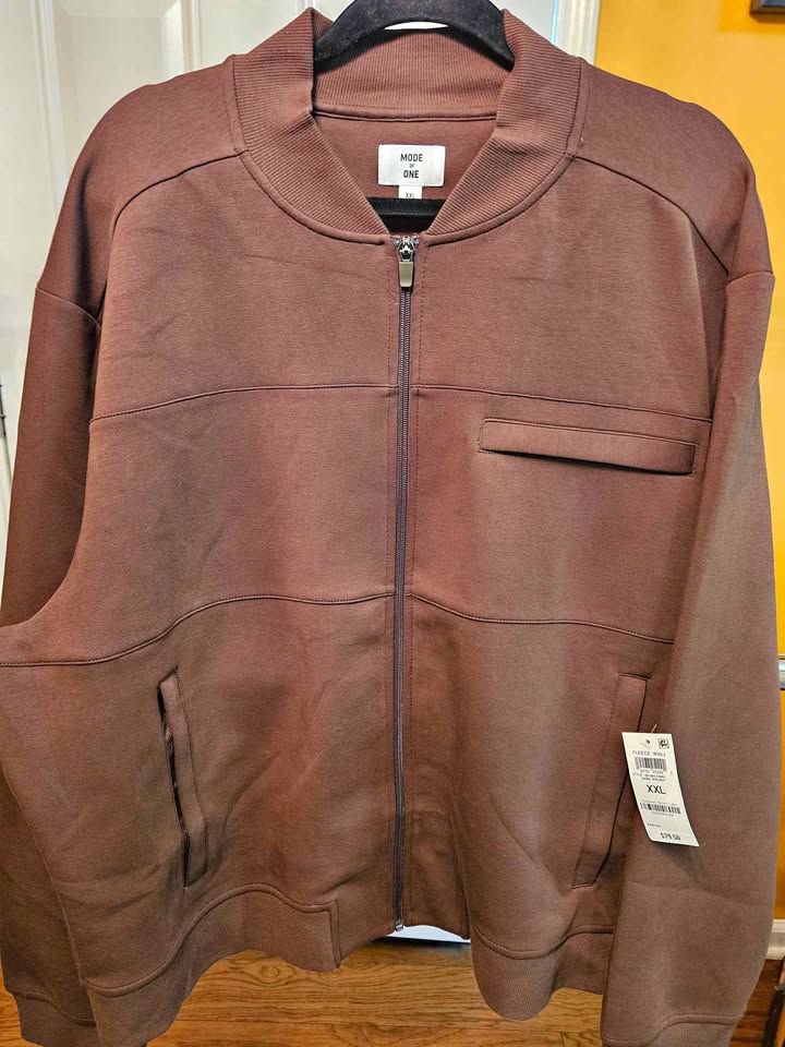 Men's Mode of One Brown Bomber Jacket