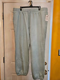 Men's Light Green Fleece Sweatpants