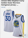 Nike Stephen Curry #30 Warriors Jersey