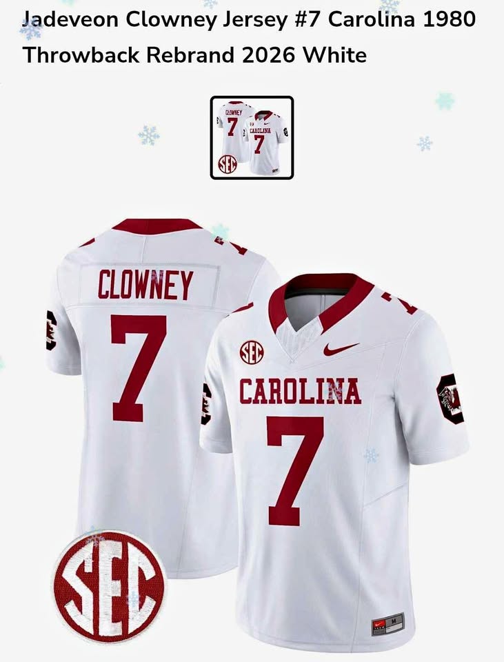 Nike Jadeveon Clowney Carolina #7 Throwback Jersey