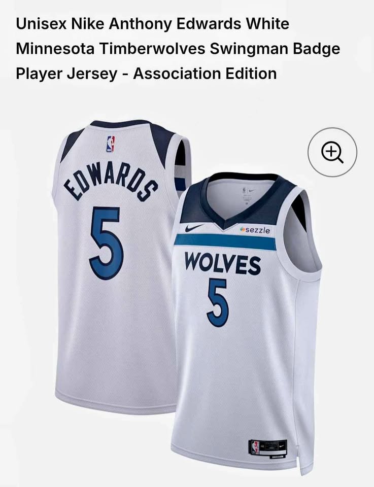 Nike Anthony Edwards #5 Timberwolves Jersey