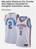 Nike Shai Gilgeous-Alexander #2 OKC Thunder Swingman Jersey