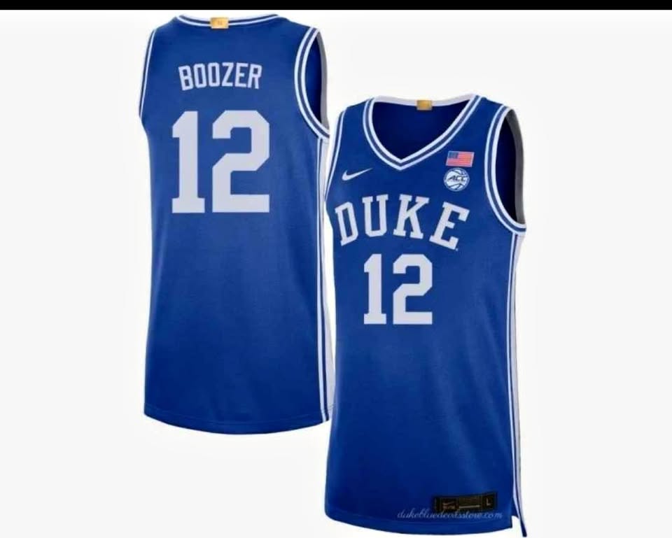 Nike Duke Blue Devils Basketball Boozer #12 Jersey