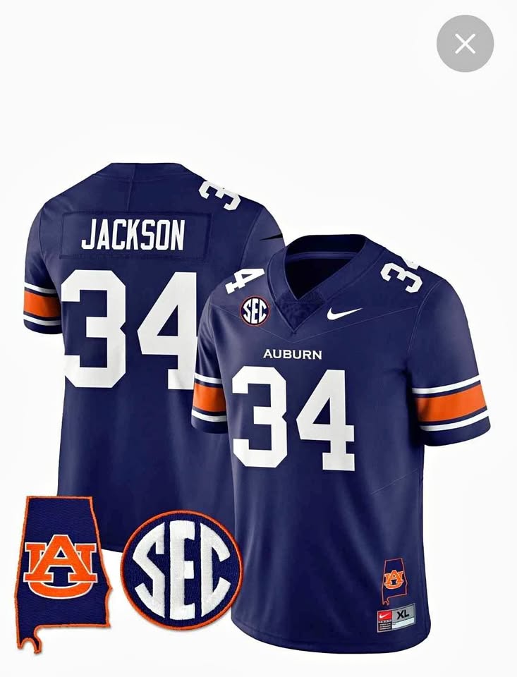 Nike Auburn Tigers Jackson #34 Football Jersey