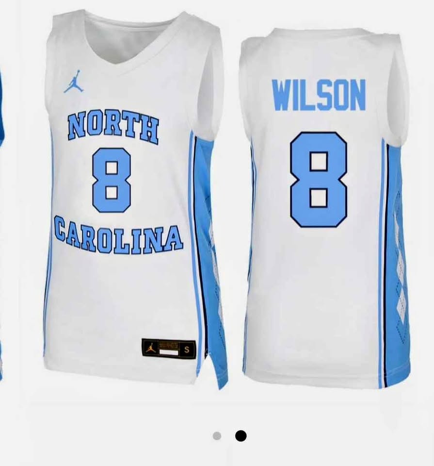 Jordan North Carolina Tar Heels Wilson #8 Basketball Jersey