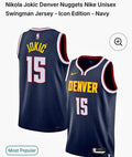 Nikola Jokic Denver Nuggets #15 Nike Swingman Jersey