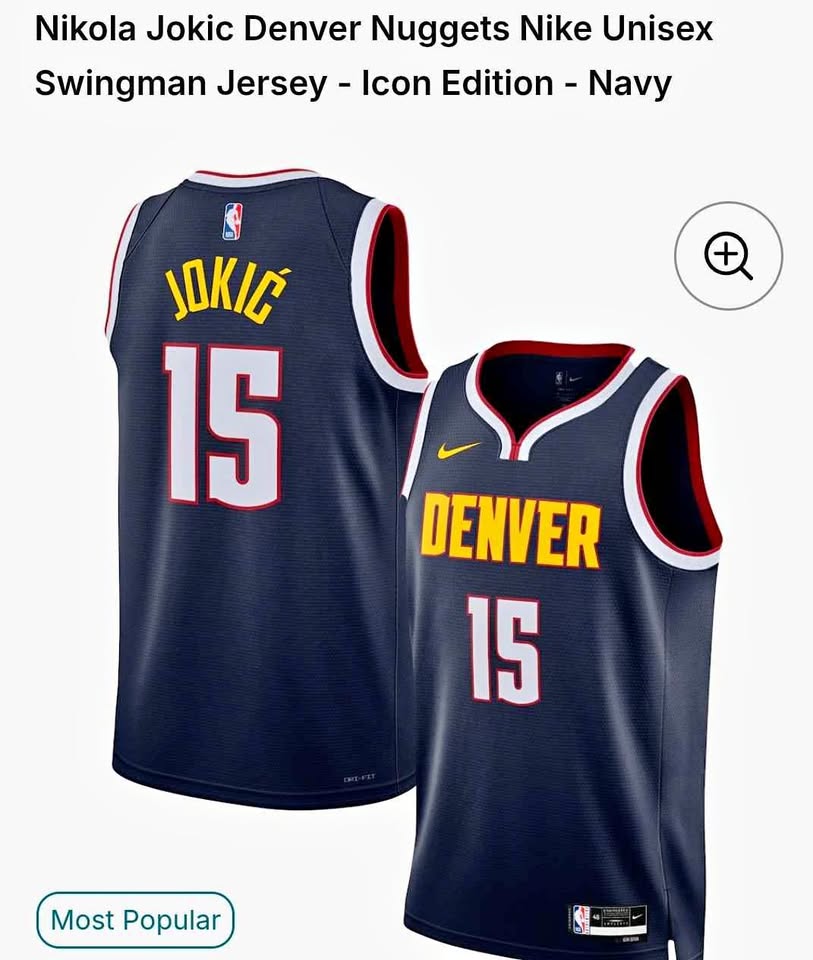Nikola Jokic Denver Nuggets #15 Nike Swingman Jersey