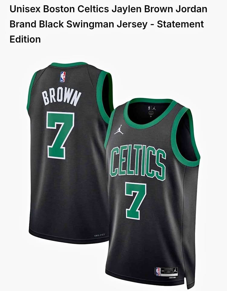 Jordan Brand Boston Celtics Jaylen Brown #7 Jersey
