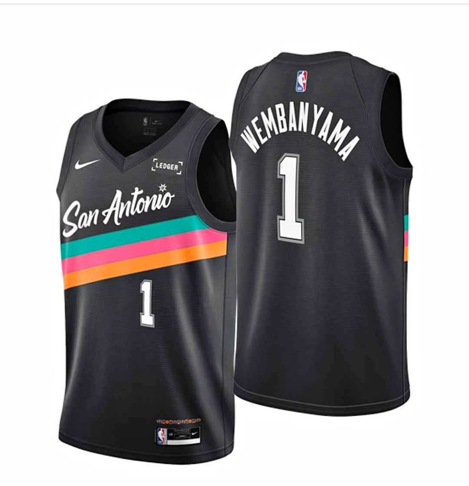 Nike San Antonio Spurs Wembanyama #1 Jersey