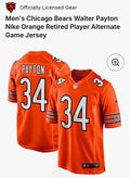 Walter Payton #34 Chicago Bears Nike Jersey