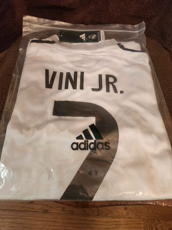 Vini Jr. #7 Madrid Adidas 2025/26 Home Authentic Jersey