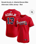 Ronald Acuña Jr. #13 Atlanta Braves Nike Elite Jersey
