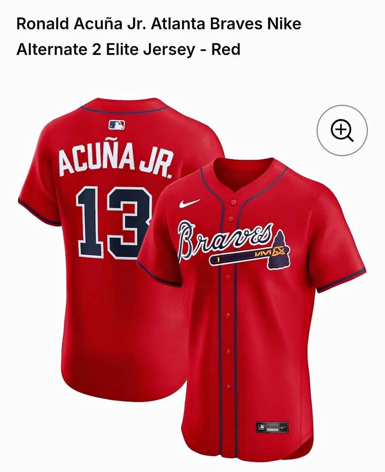 Ronald Acuña Jr. #13 Atlanta Braves Nike Elite Jersey