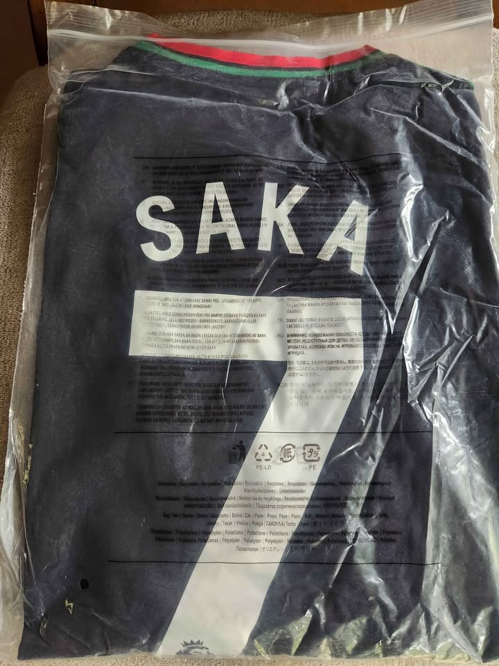 Adidas Bukayo Saka Arsenal #7 2024/25 Away Jersey