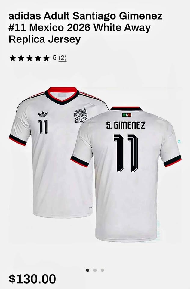 Adidas Santiago Gimenez #11 Mexico 2026 Jersey