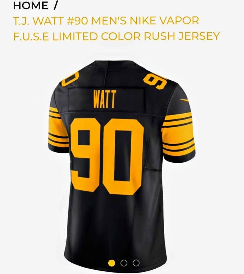 Nike TJ Watt #90 F.U.S.E Limited Jersey