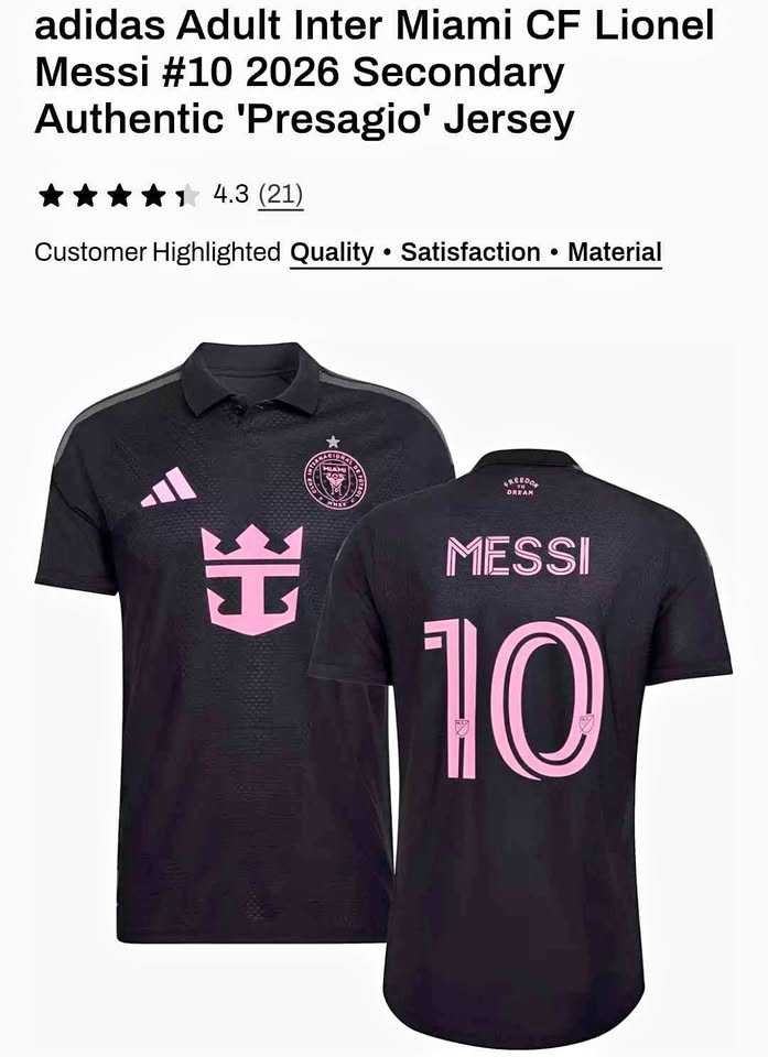 Adidas Inter Miami CF Lionel Messi #10 2026 'Presagio' Jersey