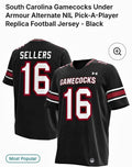 Under Armour South Carolina Gamecocks LaNorris Sellers #16 Jersey