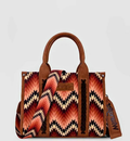 Wrangler Southwest‑Pattern Handbag with Matching Strap