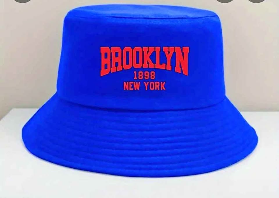Blue Brooklyn New York Bucket Hat