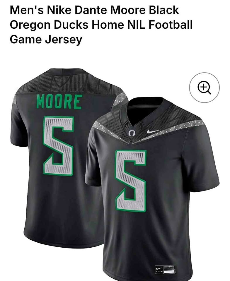 Nike Dante Moore #5 Oregon Ducks Football Jersey