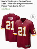 Nike Sean Taylor #21 Washington Football Jersey