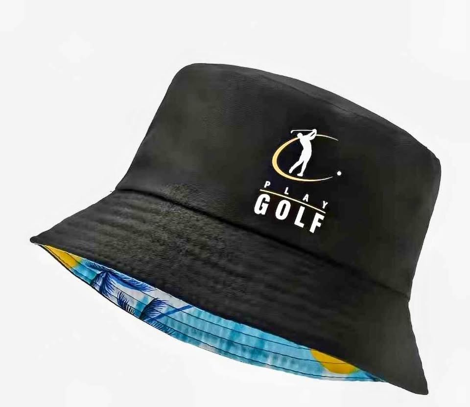 Black Play Golf Reversible Bucket Hat