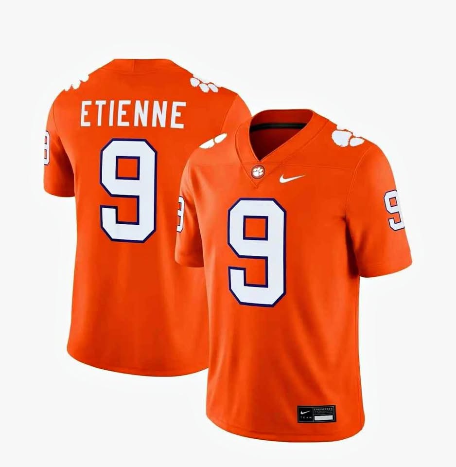 Nike Clemson Tigers Travis Etienne #9 Football Jersey