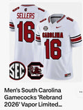 South Carolina Gamecocks LaNorris Sellers #16 Jersey