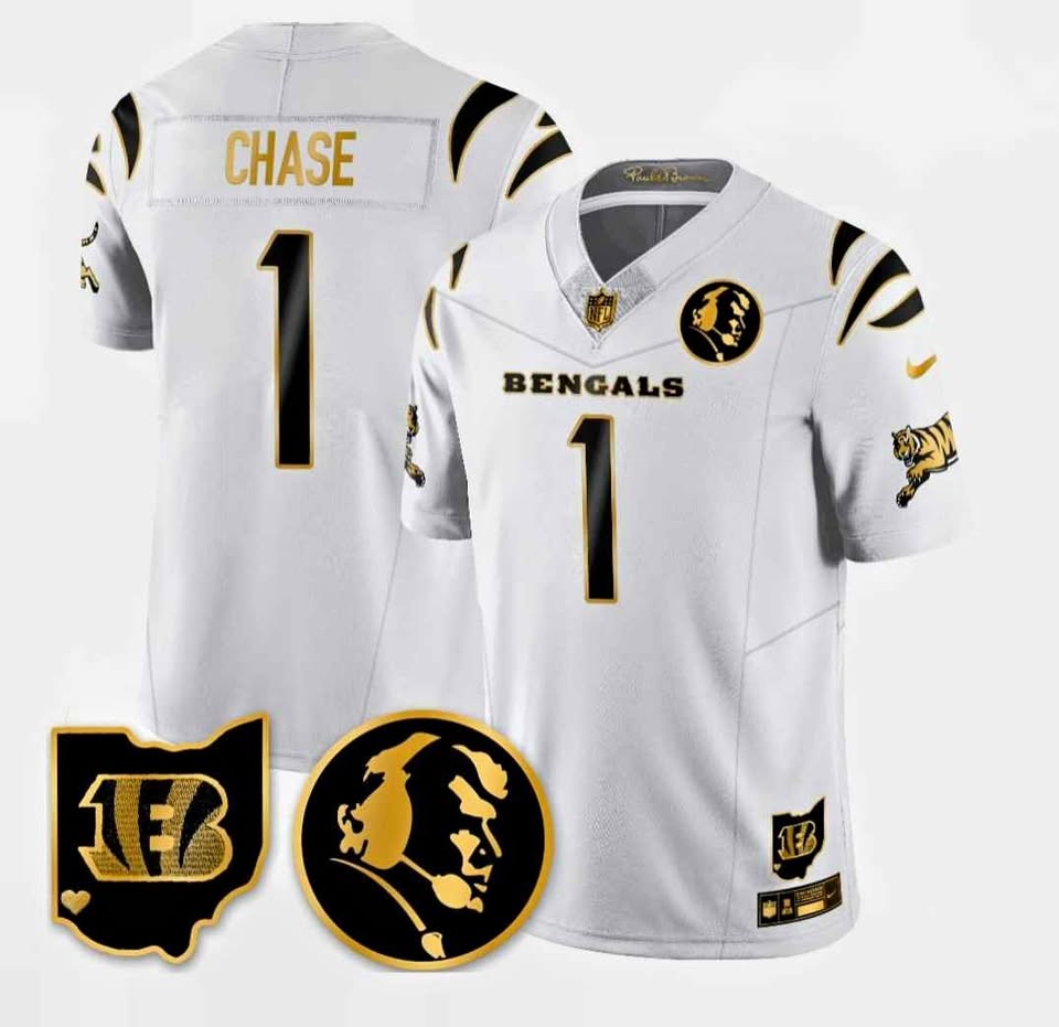 Nike Cincinnati Bengals Ja'Marr Chase #1 Jersey