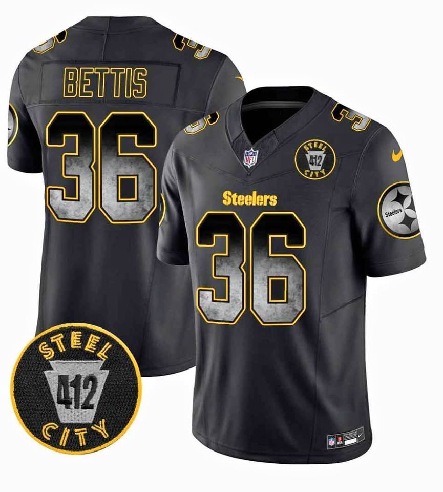 Nike Pittsburgh Steelers Jerome Bettis #36 Steel City Jersey