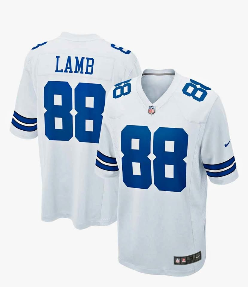 Dallas Cowboys CeeDee Lamb #88 White Jersey