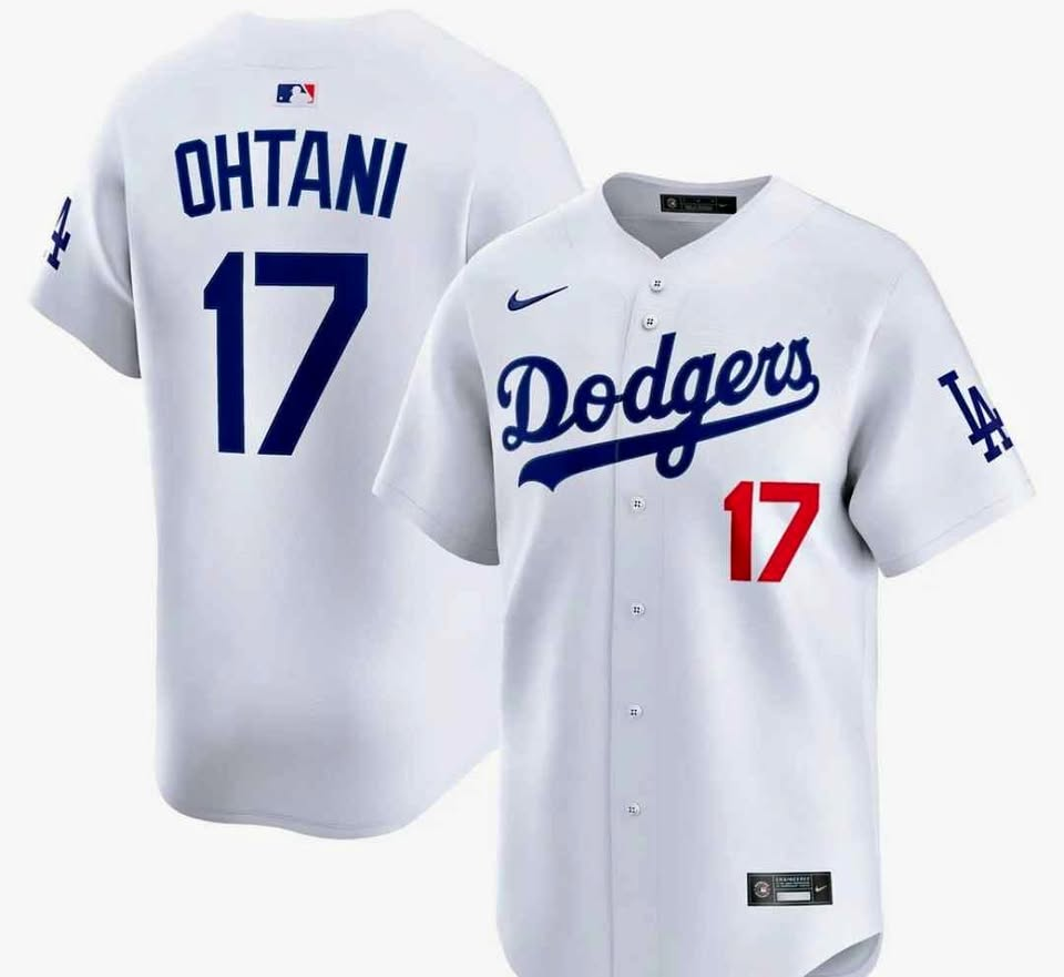 Los Angeles Dodgers Shohei Ohtani #17 White Jersey
