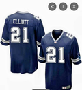 Dallas Cowboys Ezekiel Elliott #21 Navy Jersey