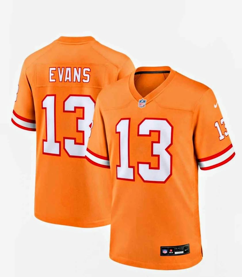 Tampa Bay Buccaneers Mike Evans #13 Orange Jersey